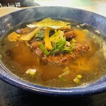 慶楽 - パーコとネギ、メンマ、海苔