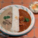 ラティーノ - LATINO ＠八丁堀 ランチ メキシタイ 税込1,200円 ライス少な目 ＆ サラダが付くレディースセットで