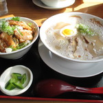 彩龍一番 - 2014年11月　ラーメン豚丼セット（900円）