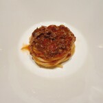 エノテカ・ラ・リコルマ - 蝦夷鹿のラグーパスタ