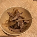 柳ばし 鳥茂 - お通し。