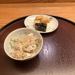 日本料理 太月 - 甘鯛頭とセリの土鍋ご飯・お漬物