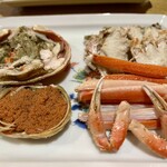 えび寿し - 香箱ガニ塩茹で