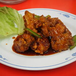 龍 - 鶏の唐辛子炒め