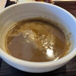 長男、もんたいちお - スープ。これは最初のやつ。熱々。