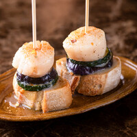 ホタテと季節野菜のピンチョス（2P)780(858)