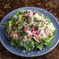 ロメインレタスと自家製ベーコンのサラダ マンチェゴチーズのせ 1280円(1408円）