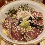ごはん処 司 - 漁師風"かつおのタタキ