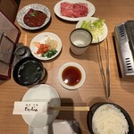 焼肉冷麺だいじゅ - カルビ定食1500円+スタミナレバー900円