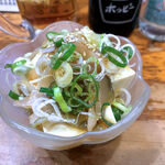 須賀乃湯 - ザーサイ冷奴（200円）