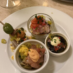 BAR EL PEPE - ピンチョス5ピン　どれもめっちゃ工夫してされていて美味しいです。