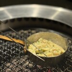 焼肉牛印 - 上ミノのブルゴーニュ焼き