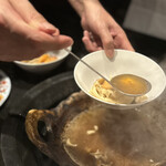 焼肉牛印 - 出汁も美味しくて染みます。