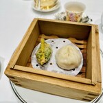 水綾閣 - ほうれん草の餃子と小籠包