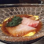 田の頭 - カワハギ、ボラ、鮑の肝と