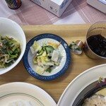 食事処 やまびこ - お浸し、漬物