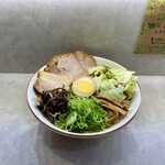 ほのぼんヌードルズ - 限定
                                マー油とんこつらーめん『金木犀』1200円