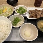 松屋 - 牛カルビ焼肉定食