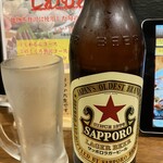 鮮魚酒場 じわもん - サッポロ赤星 大瓶