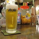 うさぎ - 生ビールはアサヒ！ジョッキがキンキンに凍っていました