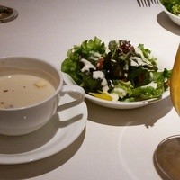 レストラン 椿山荘 カメリア - スープとサラダ