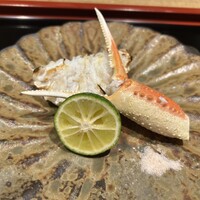 室町 和久傳 - 焼き蟹