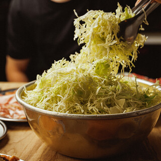 ※ハマり過ぎ注意※「焼肉専用キャベツ」おかわり何回でも無料！