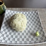 石臼挽き蕎麦香房 山の実 - （1）手挽きそばがき