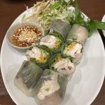 はすの里 新御徒町本店 - エビじゃなくてチキンの生春巻き