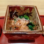 日本料理　伊せ吟 - つる紫と小柱掻揚のお浸し