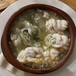 doudou - 白子と牡蠣のアヒージョ