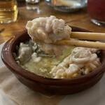 doudou - 白子と牡蠣のアヒージョ