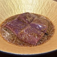 焼肉 牛者 - 本日のホルモン(麻薬レバー)