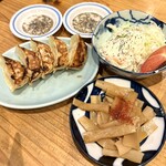 餃子酒場 大寅 - ・焼きギョーザ 5ケ 490円/税込
・ポテトサラダ 550円/税込
・味付けメンマ 390円/税込