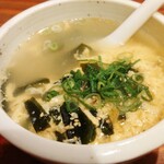 焼肉ホルモン きょうい - わかたまスープ