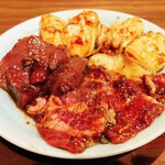 焼肉ホルモン きょうい - ホルモン4種盛り