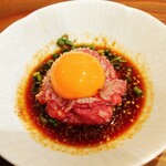 焼肉ホルモン きょうい - 和牛炙りユッケ