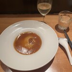 蔭山樓 - フカヒレ姿煮 小 6380  白ワイン660 と共に