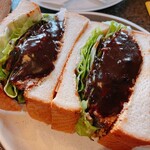 コーヒーハウスぽえむ 豊中本町店 - ミートローフサンド