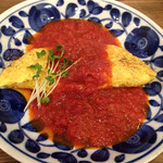 さんて - 自家製トマトソースの特製オムレツ