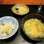 草庵 鍋島 - 南関揚げの味噌汁