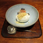 草庵 鍋島 - 自家製アイスクリーム