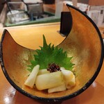 ゆるり。 酒槽 - 長葱の漬物580円