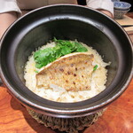 草庵 鍋島 - 炭焼きノドグロと新蓮根(佐賀)のごはん