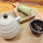 ゆるり。 酒槽 - わさび、醤油、花山椒漬け