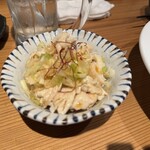 葛西 彦酉 - さっぱり鶏皮ぽん酢。これもまじぇまじぇします。
