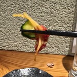 葛西 彦酉 - 馬刺しパクリ。