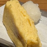 葛西 彦酉 - 断面。味は白だしを混ぜました、的なやや単調なヤツ。