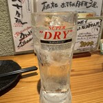 葛西 彦酉 - 今日は鹿児島のなかむら。珍しく炭酸割り。スマホ注文（口頭もOK）でめんどくさくてストレートにはしなかった。ポン酒はストレートなのに焼酎はないんだろう？