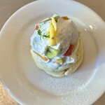 レインボーパンケーキ - 上からパンケーキ